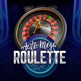 Auto Mega Roulette online game logo by Pragmatic Play on rollxocasinoo.com