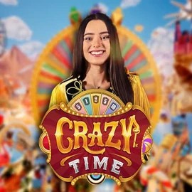 Crazy Time logo by Evolution Rollxo Casino