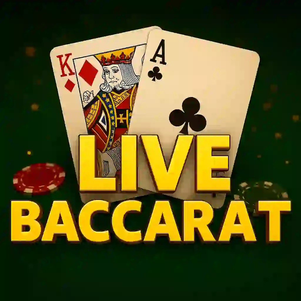 Live Baccarat casino game by Evolution – featured logo at Rollxo Casino