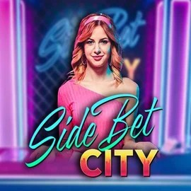 Side Bet City online game logo by Evolution on rollxocasinoo.com