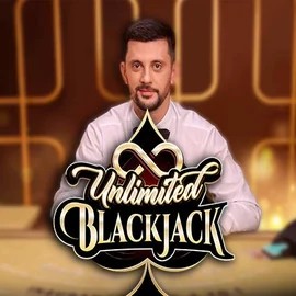 Unlimited Blackjack game by Ezugi – logo hosted on Rollxo Casino