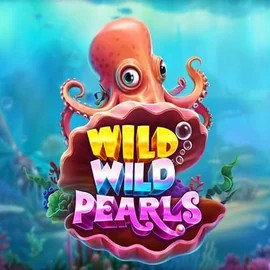Wild Wild Pearls slot logo by Pragmatic Play at Rollxo Casino
